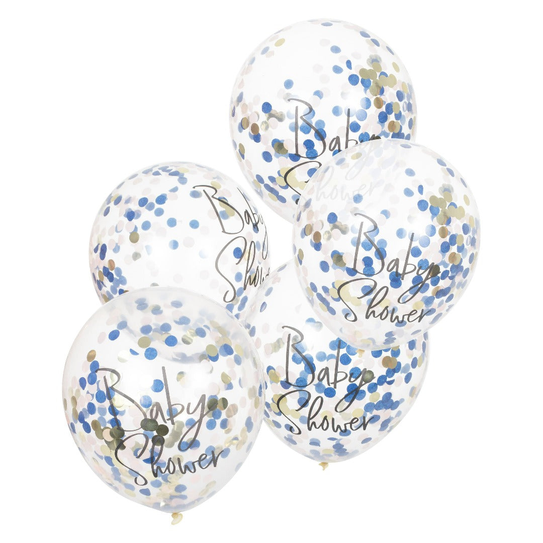 Baby Shower Party Konfetti Ballons Gender Reveal