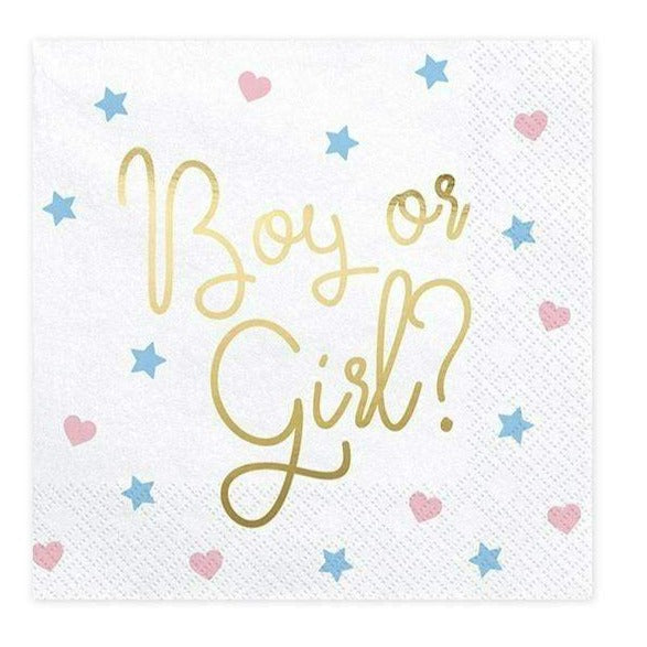 Gender Reveal Servietten