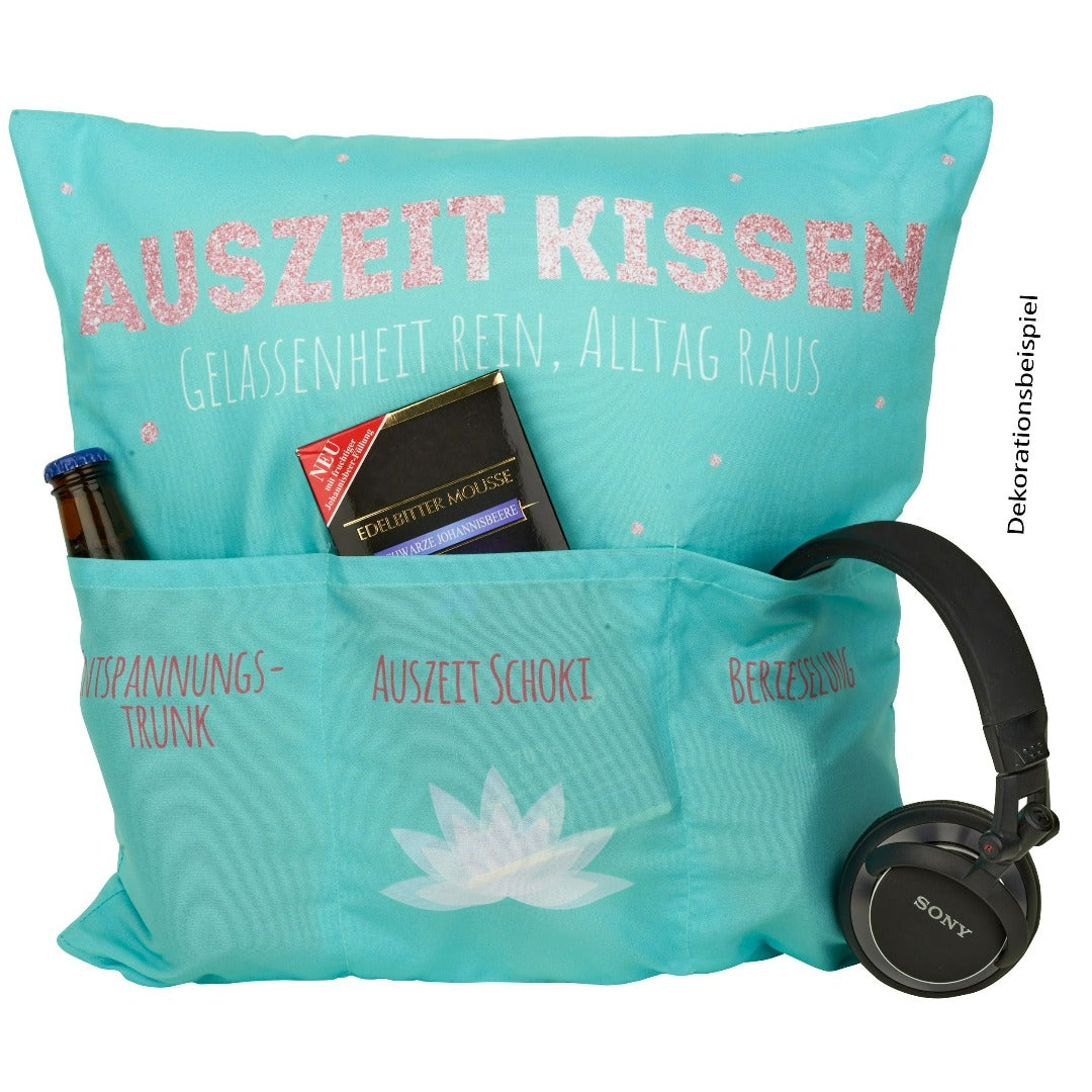 Geschenk Kissen Auszeit