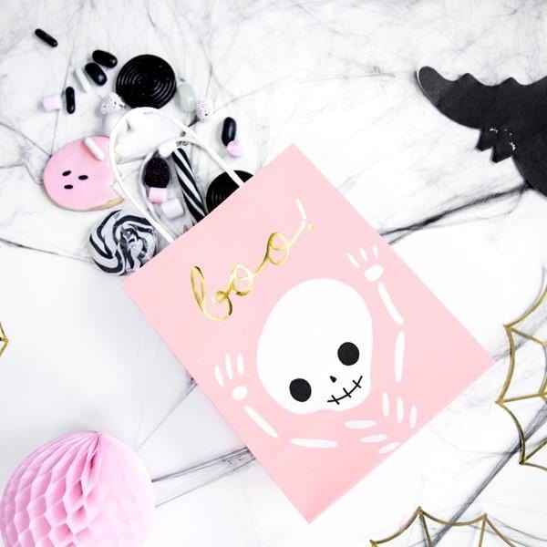Geschenktüte Halloween rosa