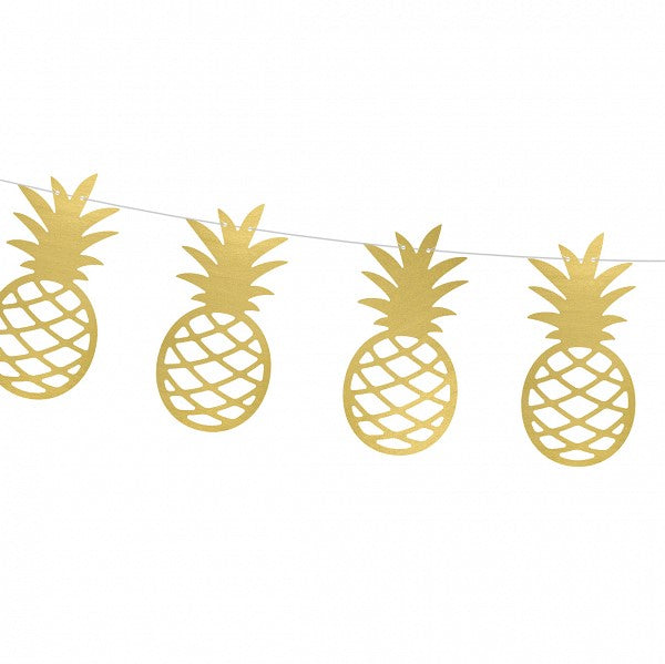 Girlande Ananas gold