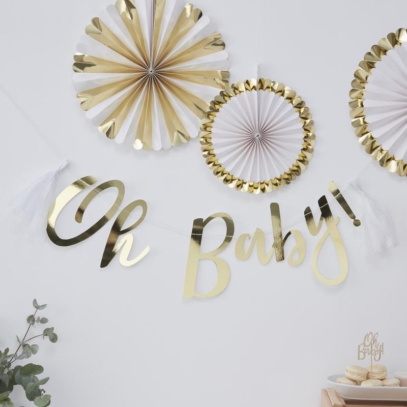 Tassel Baby Shower Party Girlande Oh Baby