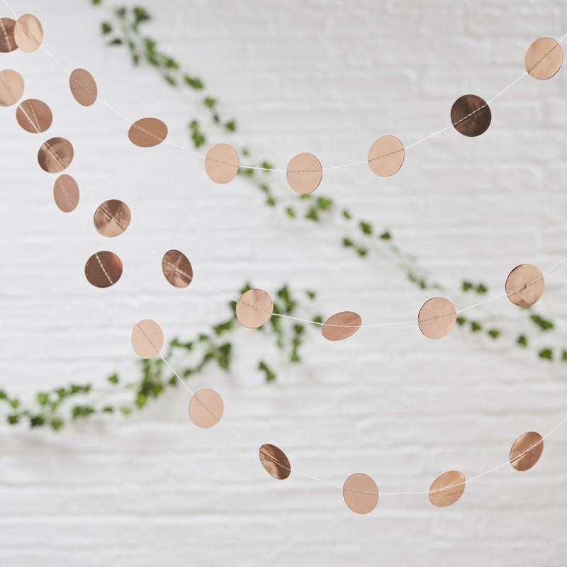 Girlande Charme - rosegold - Ja-Hochzeitsshop
