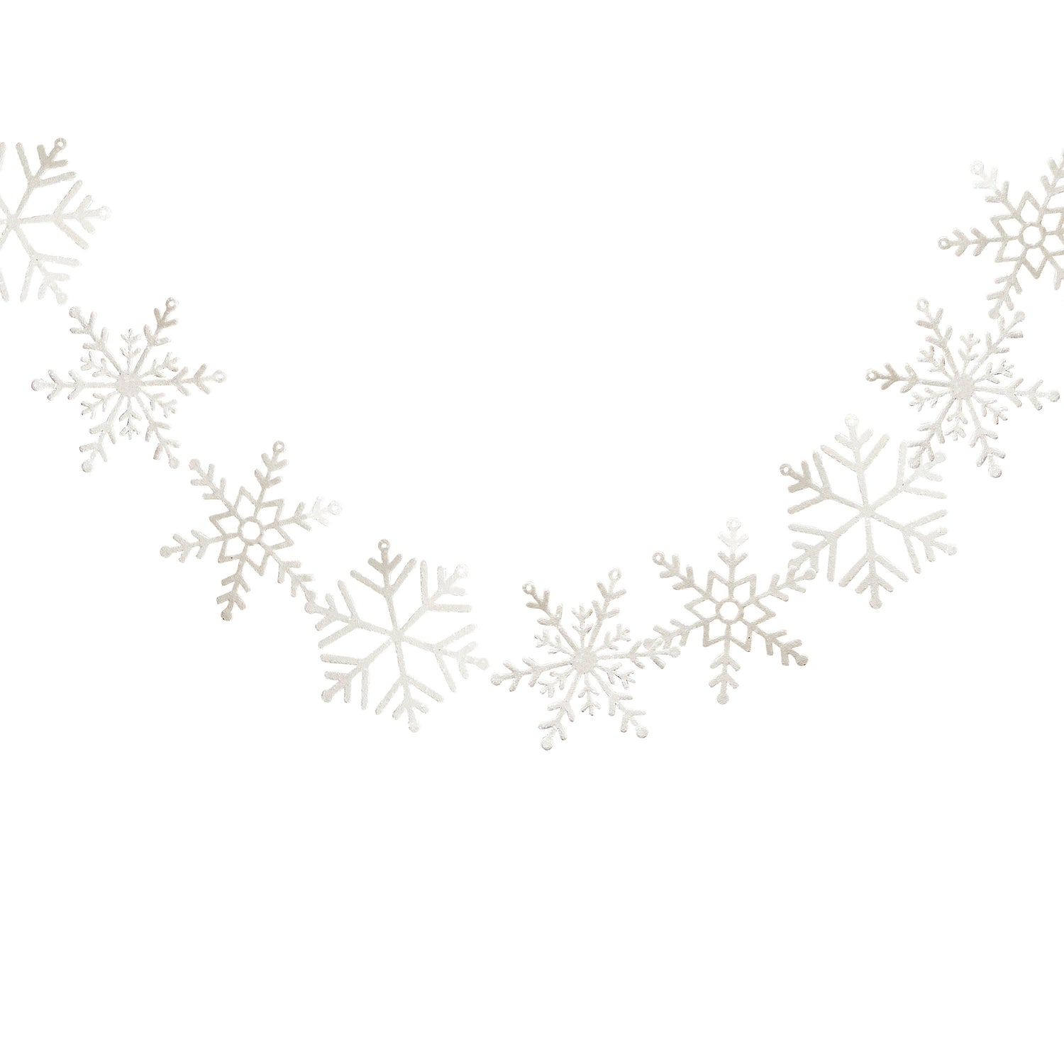 Glitter Girlande Schneeflocke