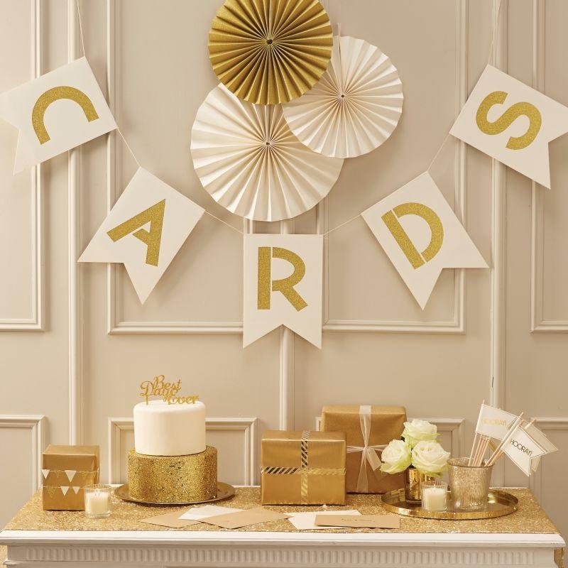Glitzergirlande Cards Glitter für Deine Hochzeit – Ja-Hochzeitsshop