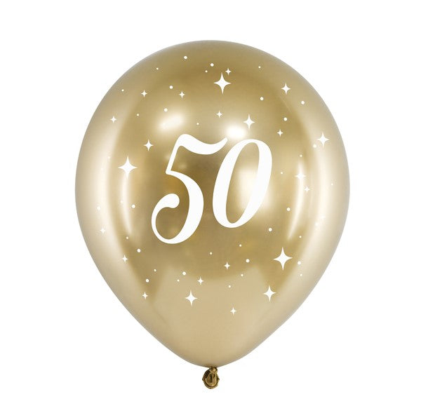 Glossy Luftballons 50. Geburtstag