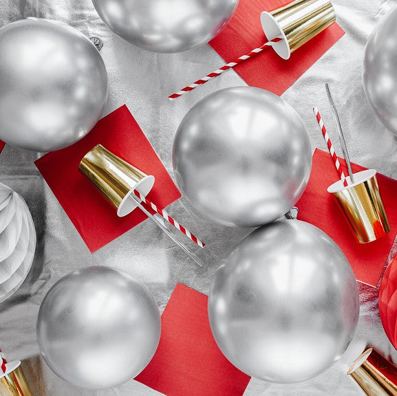 Glossy Luftballons rund