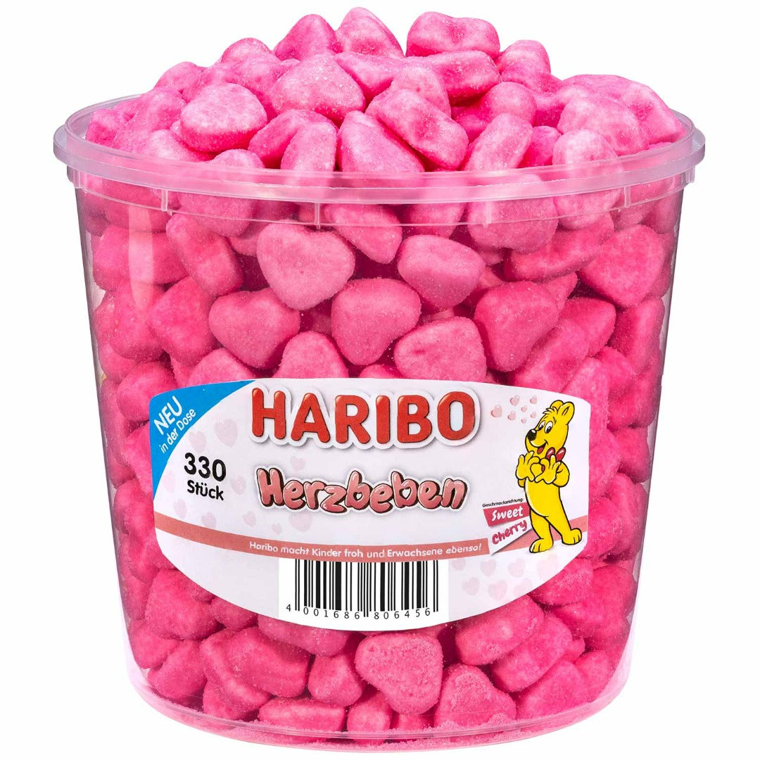 Haribo Herzbeben Dose 330 Stück