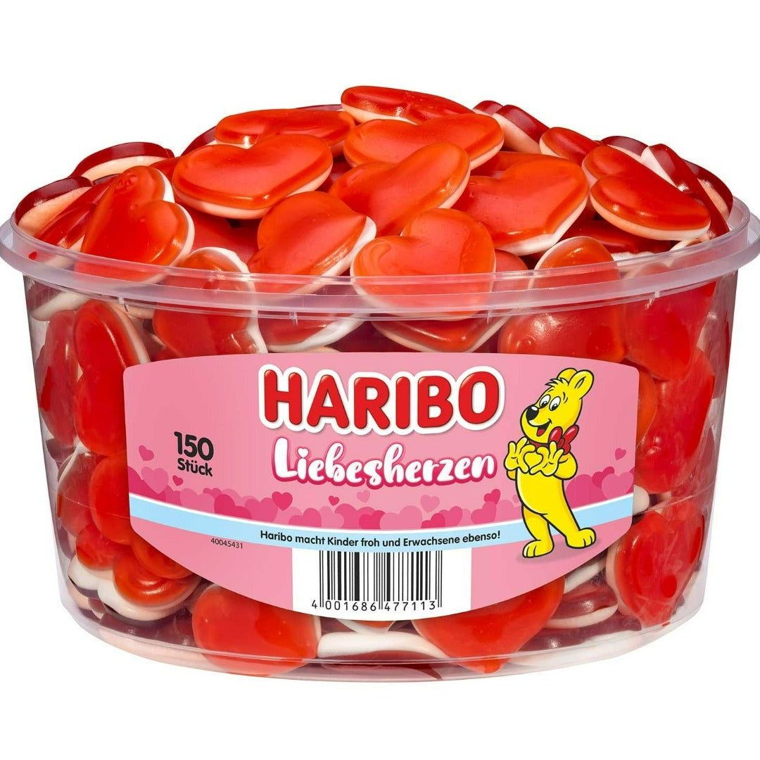 Haribo Liebesherzen Dose 150 Stück