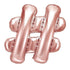 Folienballon Hashtag rosegold