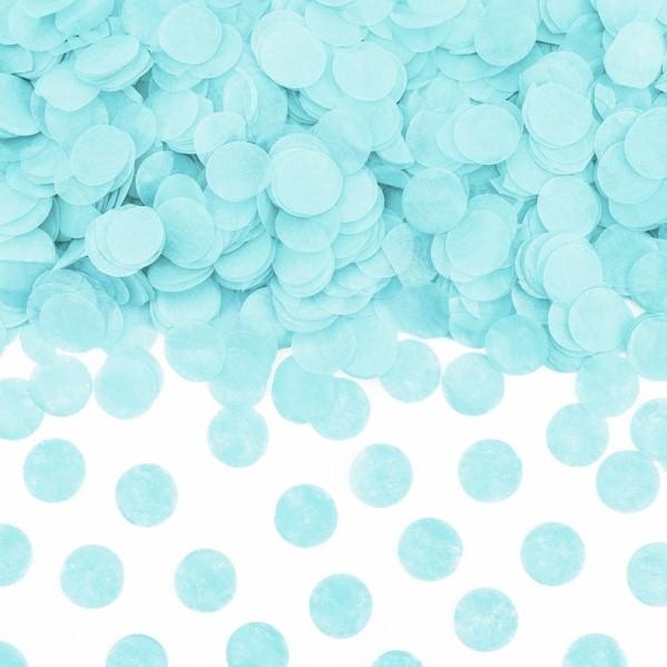 Tisch Seidenpapier Konfetti hellblau