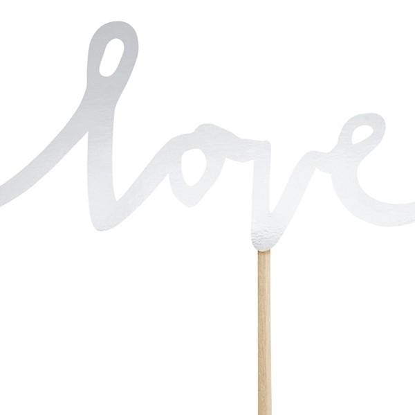 Cupcake Stecker love silber