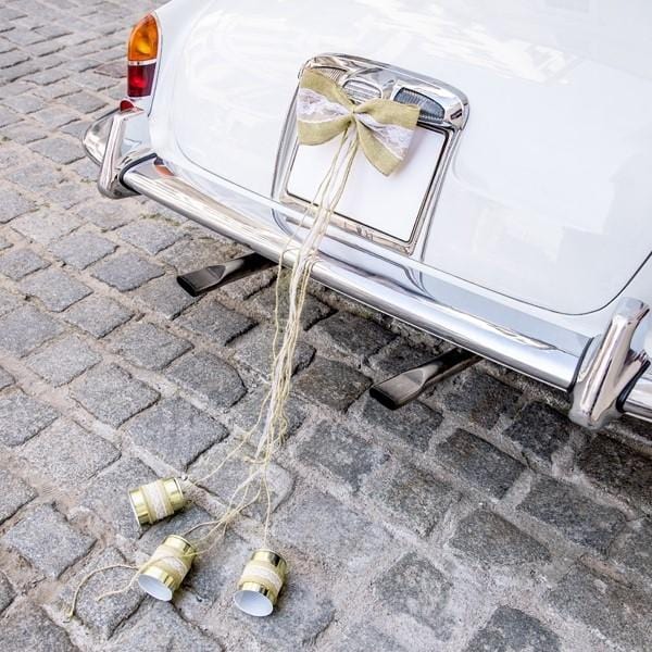 Auto Deko Set Vintage für Deine Hochzeit – Ja-Hochzeitsshop