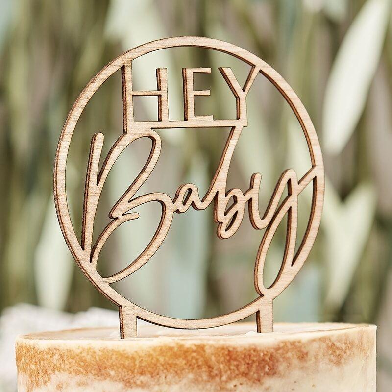 Tortenstecker Hey Baby Babyshower