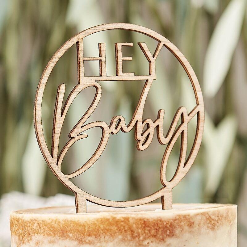 Tortenstecker Hey Baby  Babyshower