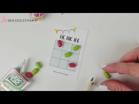 Tic Tac Toe Hochzeitsspiel (50 Stück)