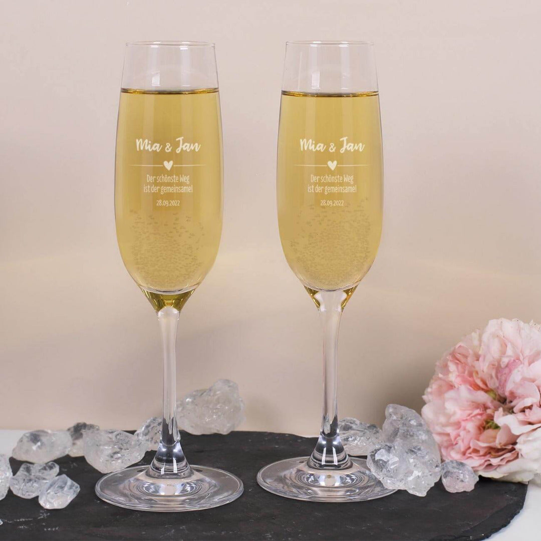 Personalisiertes Sektglas Set