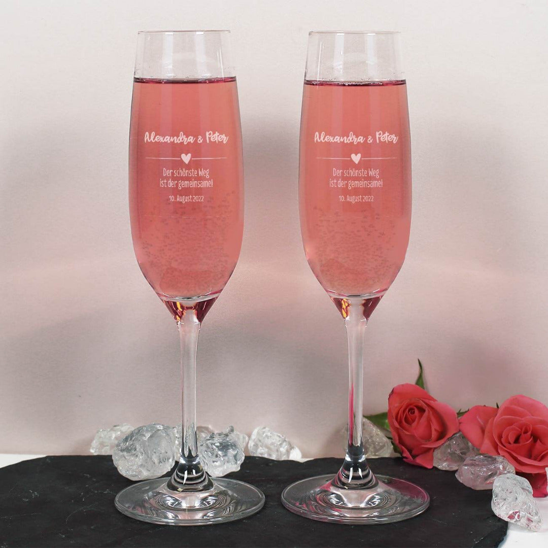 Personalisiertes Sektglas Set