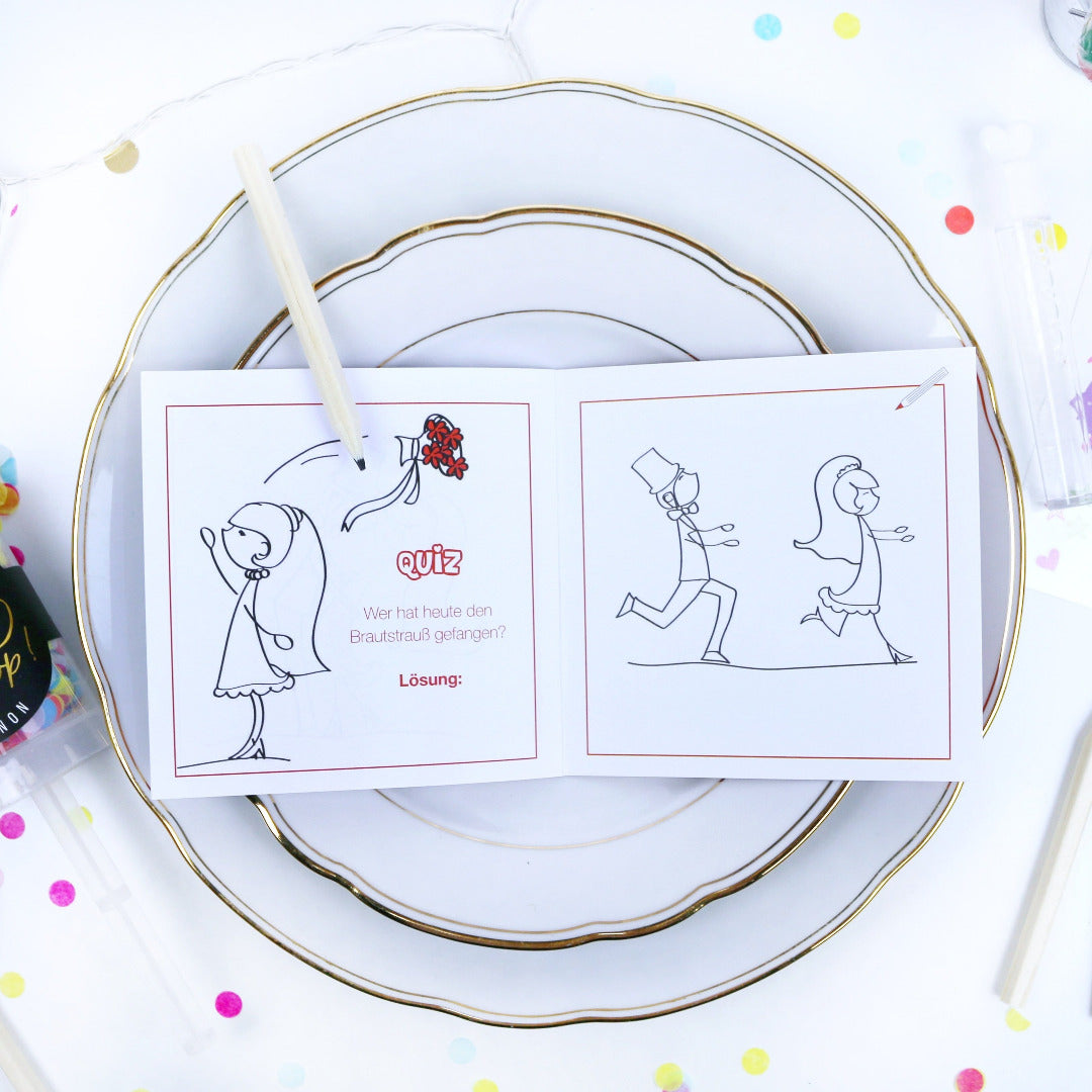 Kinder Malbuch Hochzeit Innenseite