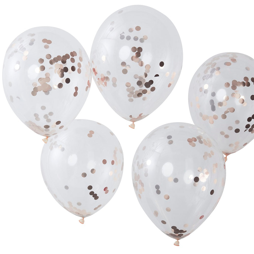 luftballon set hochzeit just married mit konfetti ballons