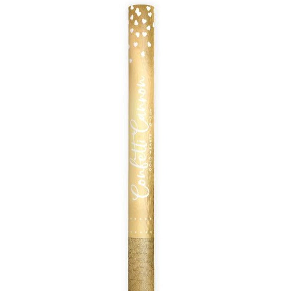 Konfetti Kanone Herz gold