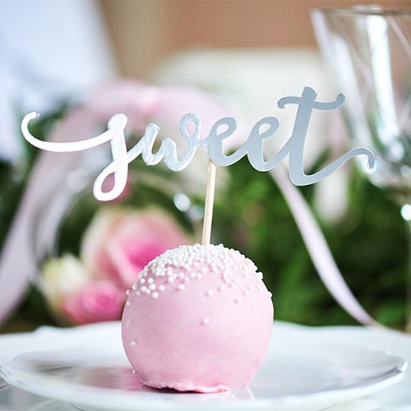 Cupcake Stecker sweet silber