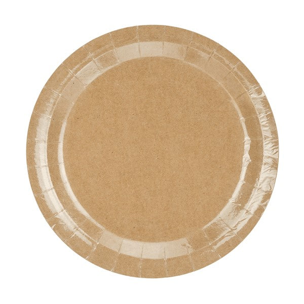 Teller aus Kraftpapier 18 cm