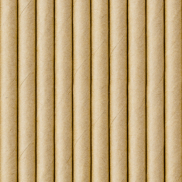 Strohhalme aus Kraftpapier