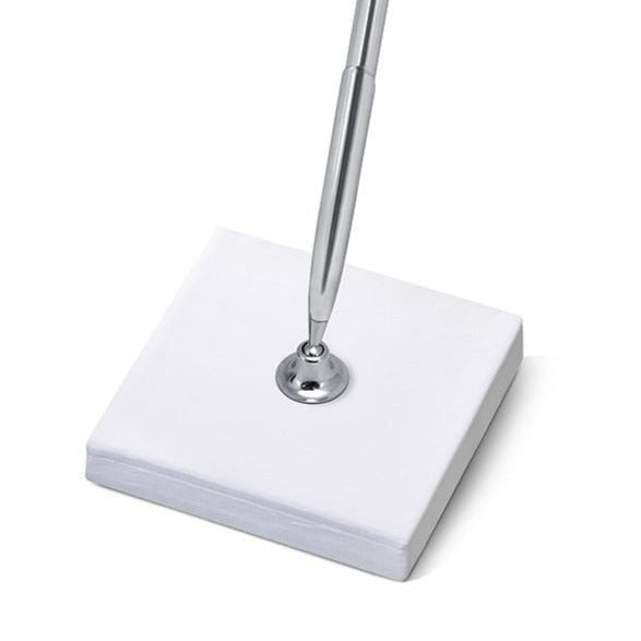 Stift silber mit Halter für Gästebuch
