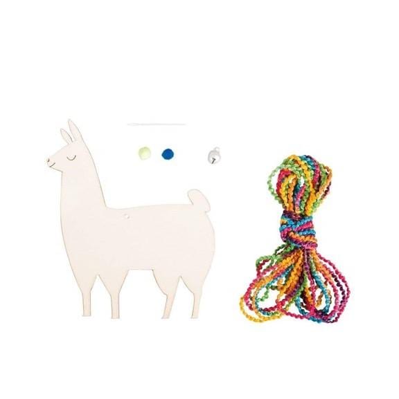 Holzhänger Lama Set
