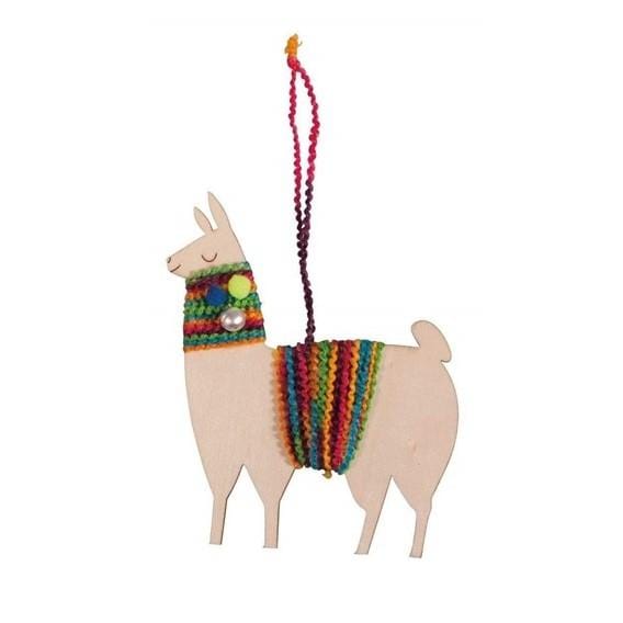 Holzhänger Lama Set
