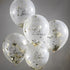 Eid Mubarak Konfetti Ballons in gold