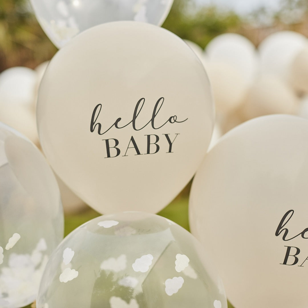 hello Baby Ballon Set Babyshower