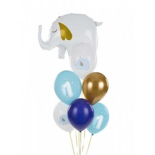Luftballons erster Geburtstag blau