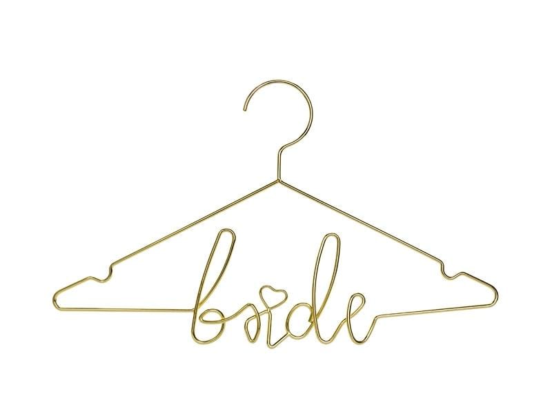 Kleiderbügel bride aus Metall gold