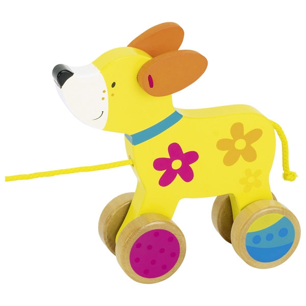personalisiertes nachzieh tier aus holz hund bunt blanco