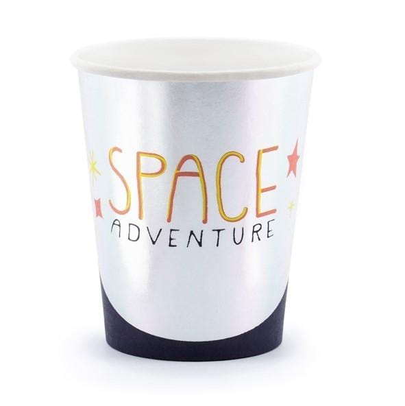 Pappbecher Weltraum mit Spruch Space Adventure