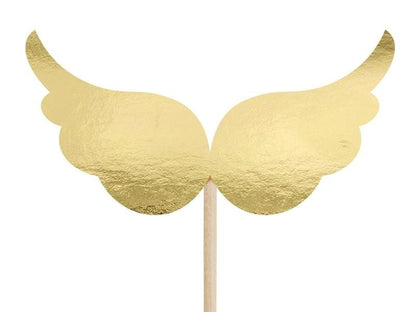 Cupcake Stick Flügel gold