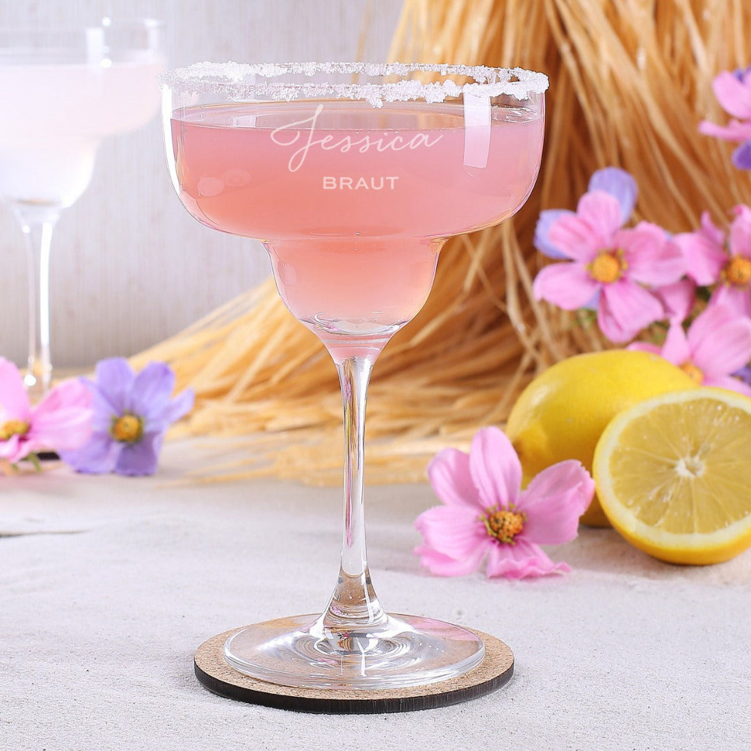 Personalisiertes Margaritaglas