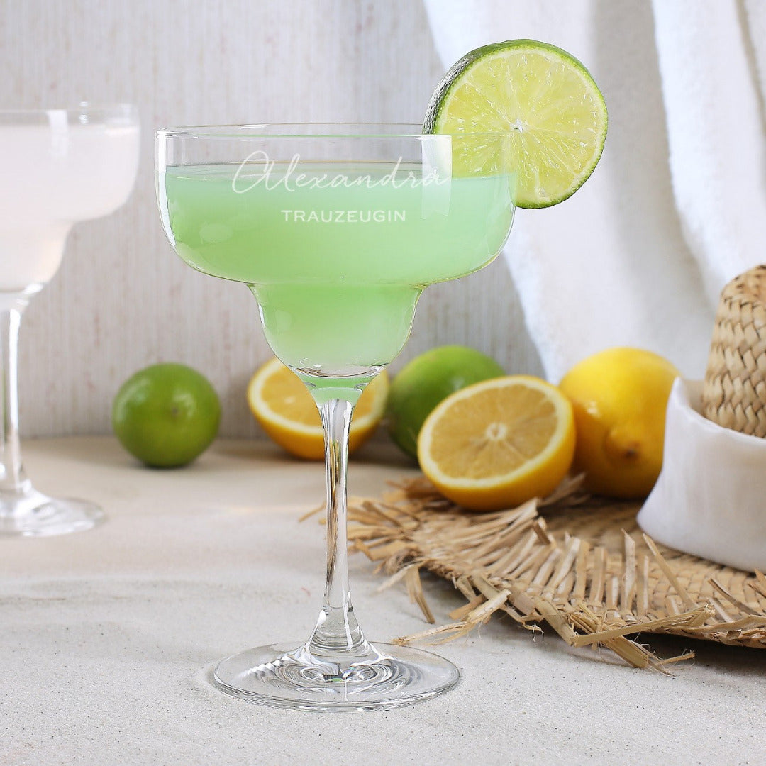 Personalisiertes Margaritaglas