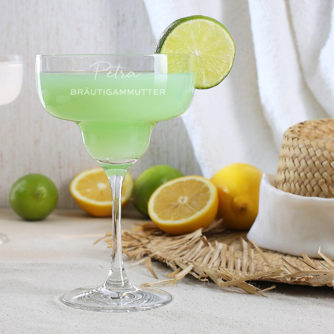 Personalisiertes Margaritaglas