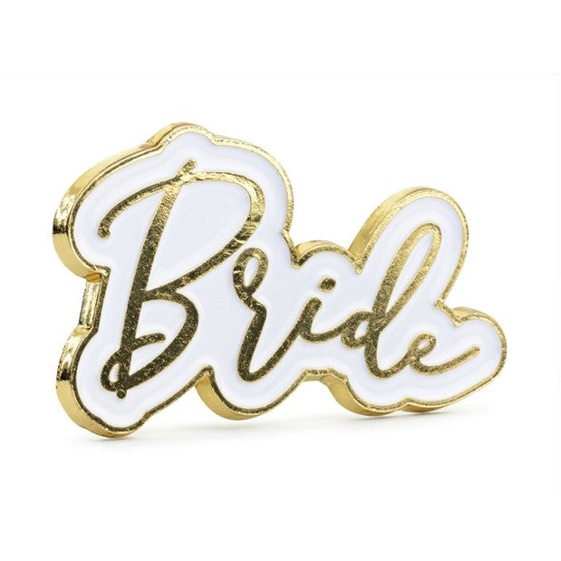 Pin Bride weiß