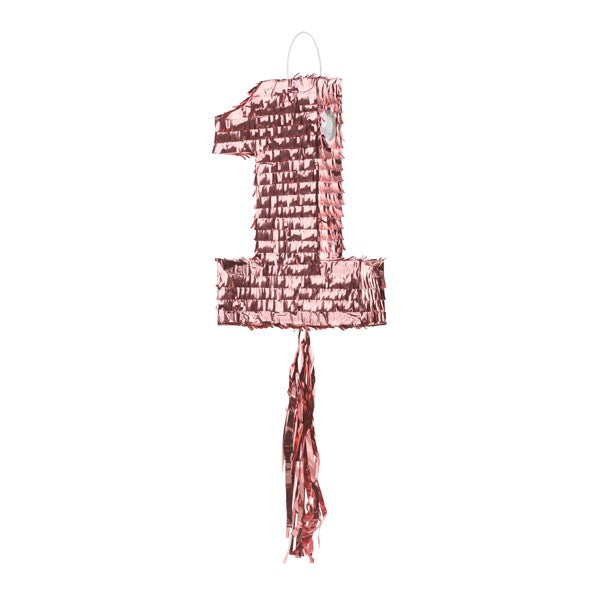 Pinata Zahl 1 rosegold