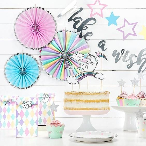 Deko Rosetten Einhorn Beispiel