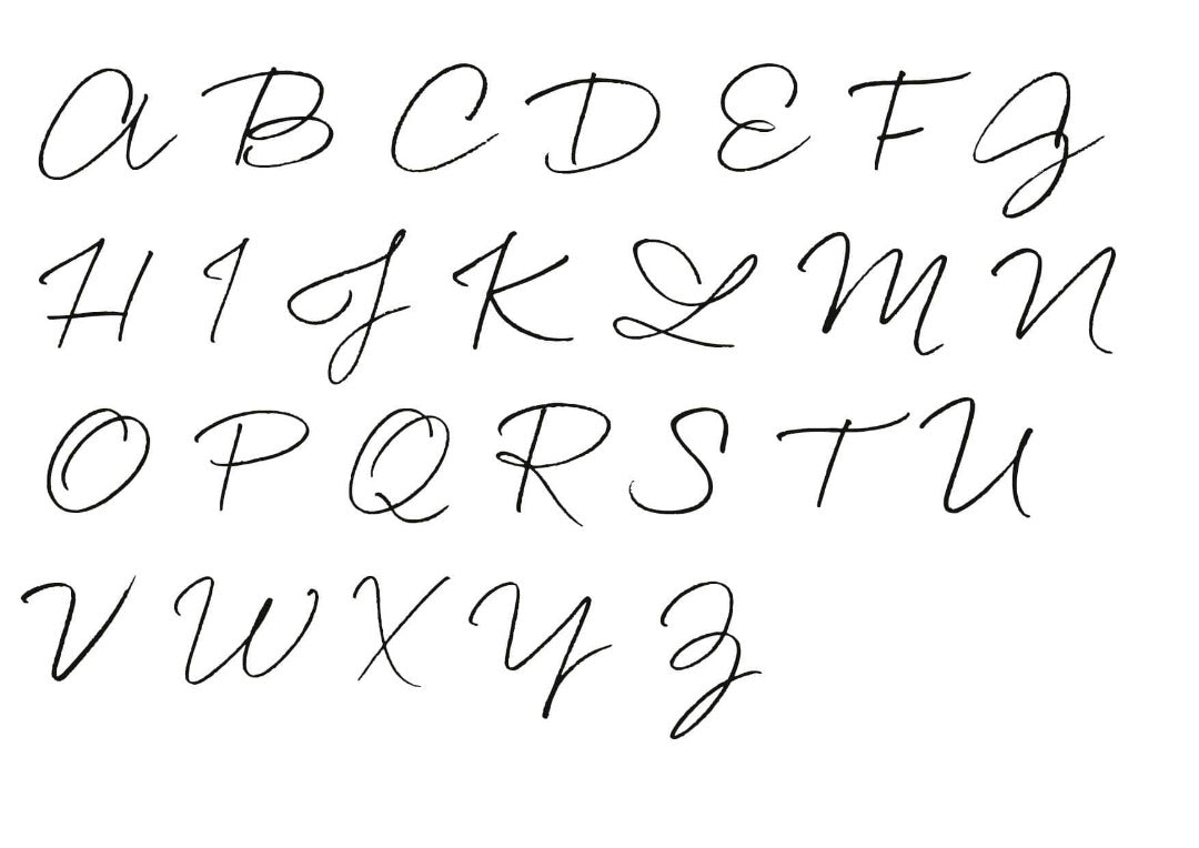 Personalisiertes Gaestebuch Buchstaben Vorlage