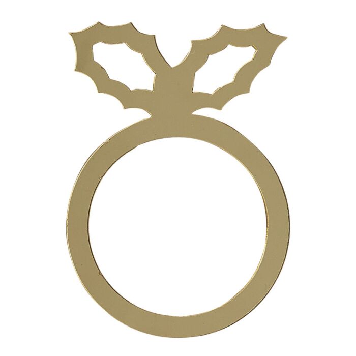 Servietten Ring Halter Weihnachten aus Acryl in gold