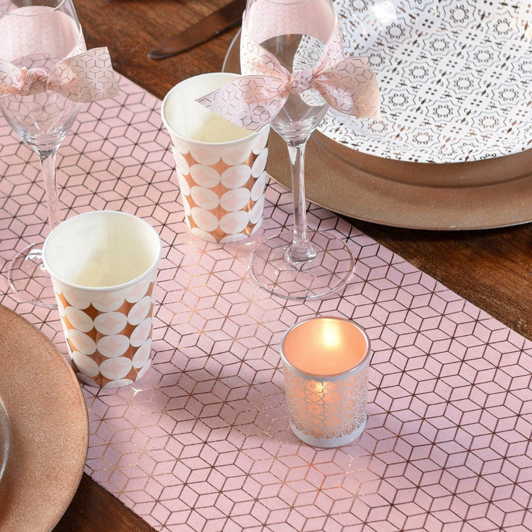 Tischläufer rosegold