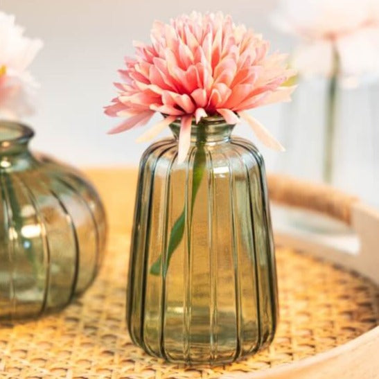 glas vase salbei grün hochzeit