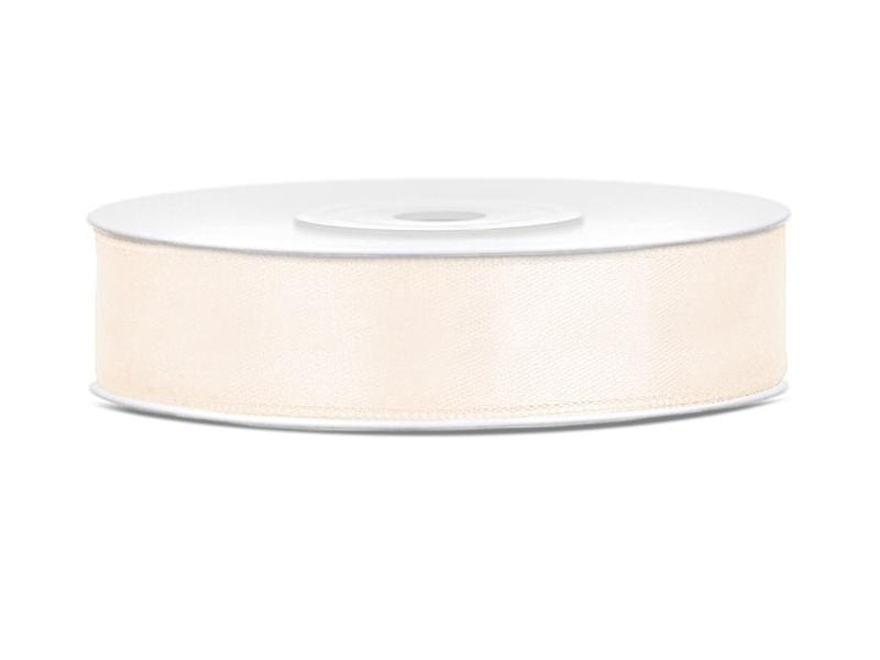 Satinband 12 mm creme