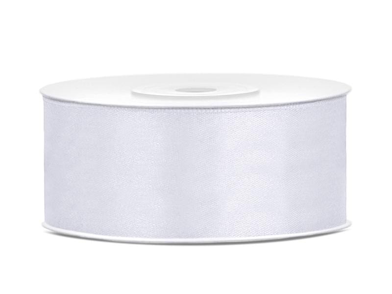 Satinband 25 mm weiß